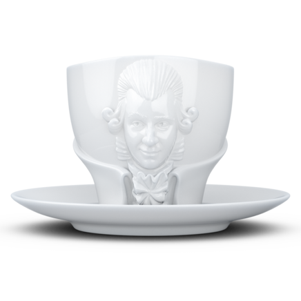 Kaffeetasse TALENT "Wolfgang Amadeus Mozart" in weiß, 260 ml