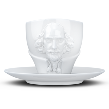 Kaffeetasse TALENT "William Shakespeare" in weiß, 260 ml