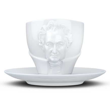 Kaffeetasse TALENT "Johann Wolfgang von Goethe" in weiß, 260 ml