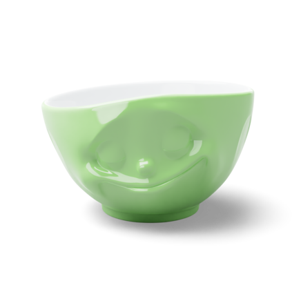 Schale "Glücklich" in hellgrün, 500 ml