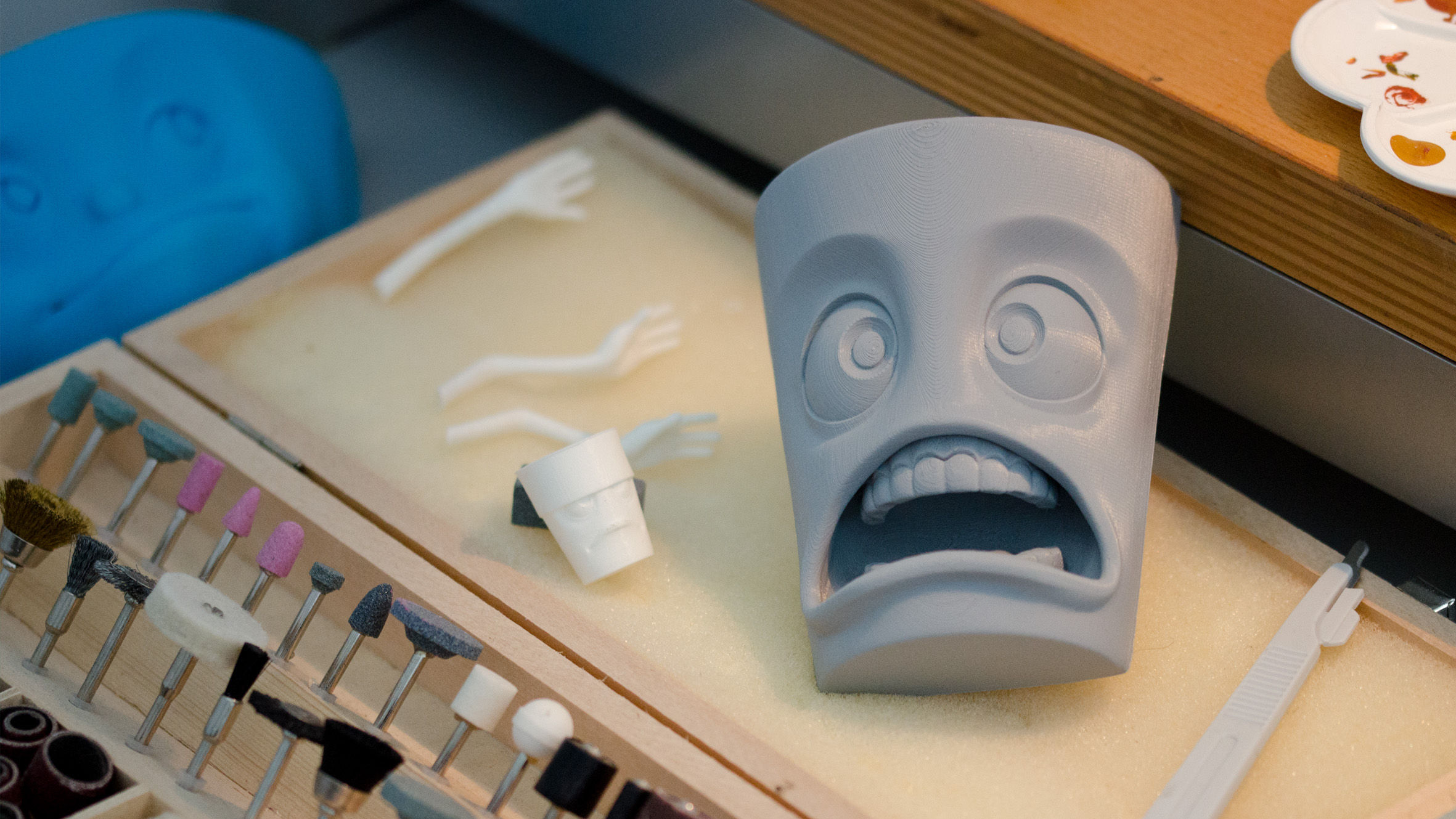 Und weil sich bei 58 Products von Haus aus alles um Computer-Animation und 3D-Charaktere dreht, bekommen die Mugs bald auch ihren großen Auftritt im nächsten TASSEN-Video . Garantiert!