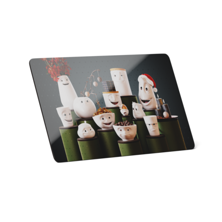 Frühstücksbrettchen Weihnachtstassen