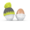 Eierbecher Mütze grau/hellgrün
