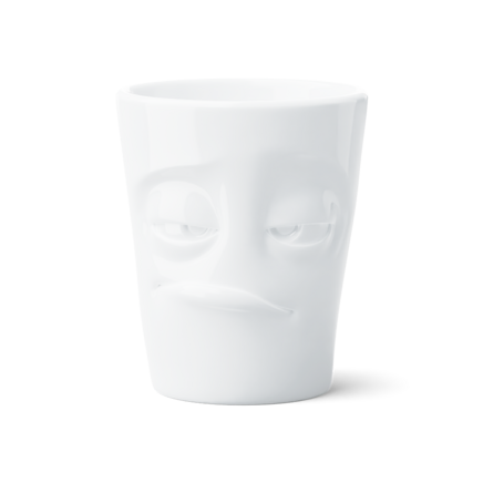 Maximug Unbeeindruckt - Extra großer Henkelbecher, 500 ml, weiß