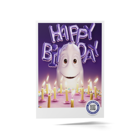 AR-Grußkarten - PUSTEKÖNIG / BLOW KING