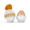 Eierbecher Mütze Aprikose/Butterblume