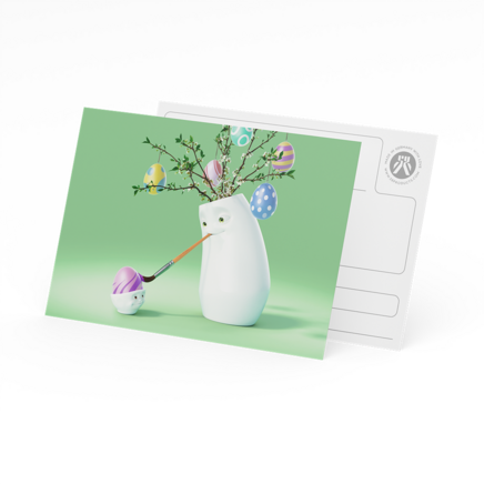 Postkarte - Ostern Malkurs
