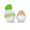 Eierbecher Mütze Apfel/Minze