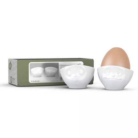 Eierbecher Set Nr 3 Fiftyeight Tassen TV lustige Eierbecher glücklich+hmpff!