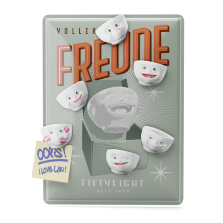 Nikolaus Special - Blechschild mit 6 Magneten