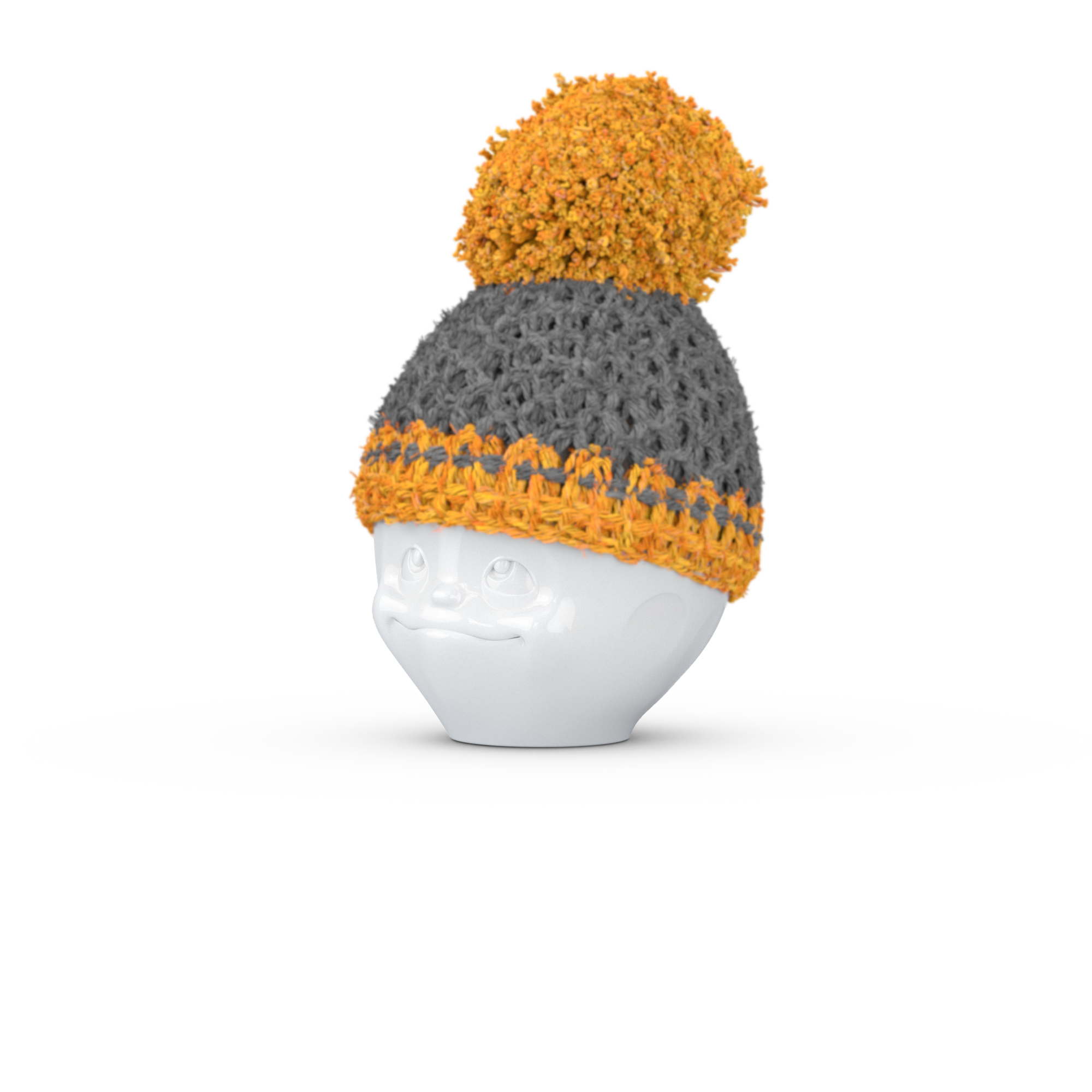  Durch glücklichen Zufall haben wir erfahren, dass in unserem Tassen-Werk eine Mitarbeiterin sitzt, die sehr talentiert häkelt und unsere Idee sehr begeistert mit uns umgesetzt hat;  ganz nach unserem Farbkonzept und natürlich aus feinster Boshi Wolle.   