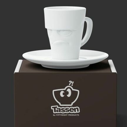 Lot De 4 Tasses à Café En Porcelaine Blanche 300ml – Avec Anse, Fabriqué En Pologne, Pour Usage Quotidien