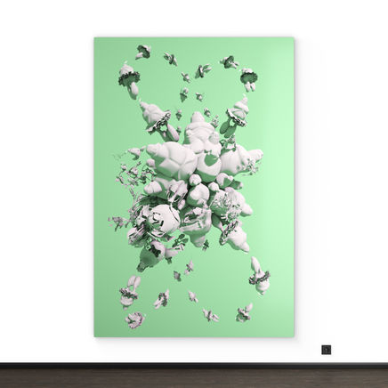 Art on AluDiBond Cannics Karma - hellgrün