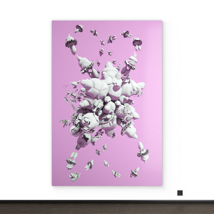 Art on AluDiBond Cannics Karma - flieder