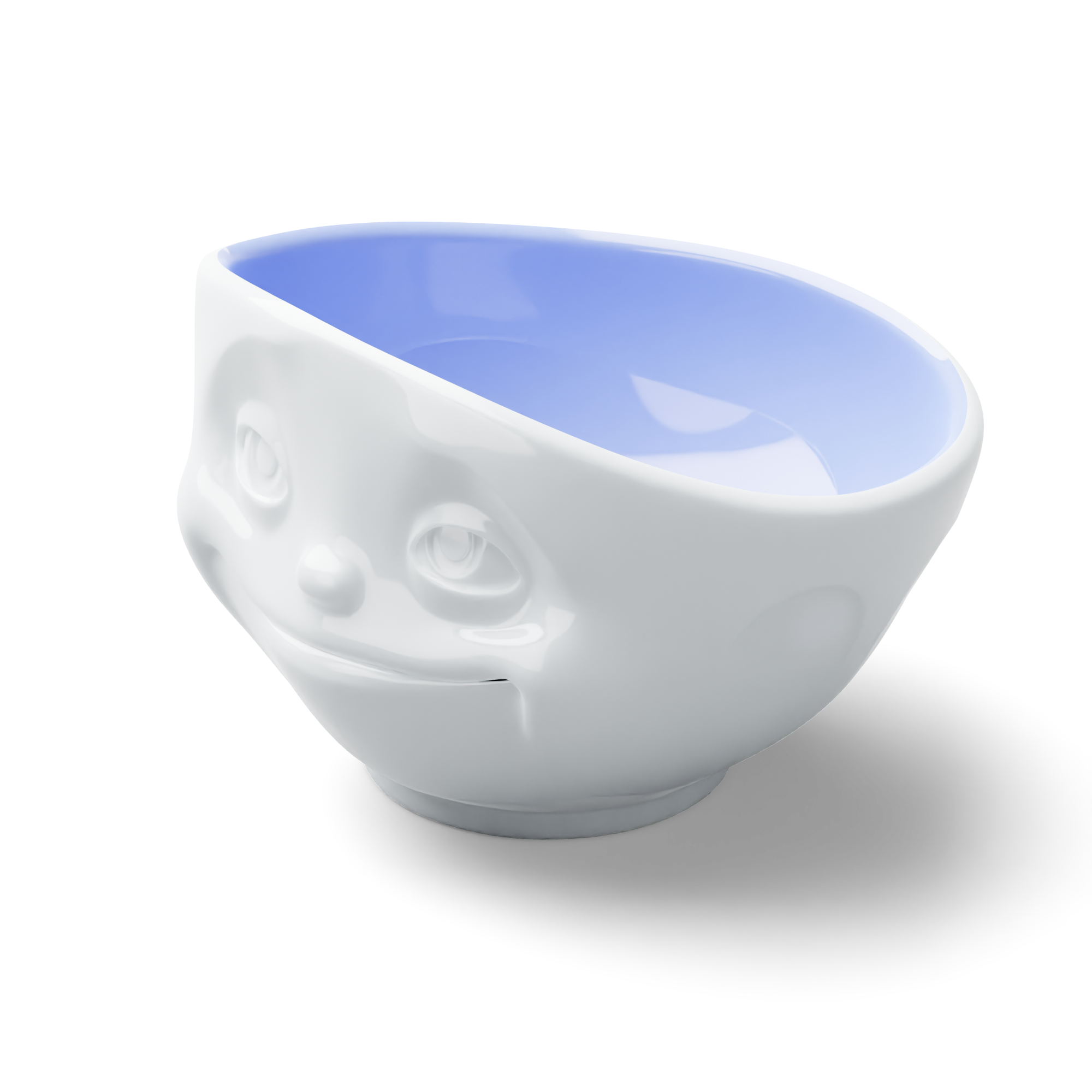Bol Humeur 'Schmollend' FIFTYEIGHT - Porcelaine Blanche, Intérieur Sable - Fait Main En Allemagne - Micro-ondes