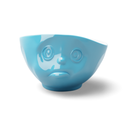 Schale "Schmollend" in blau, 500 ml