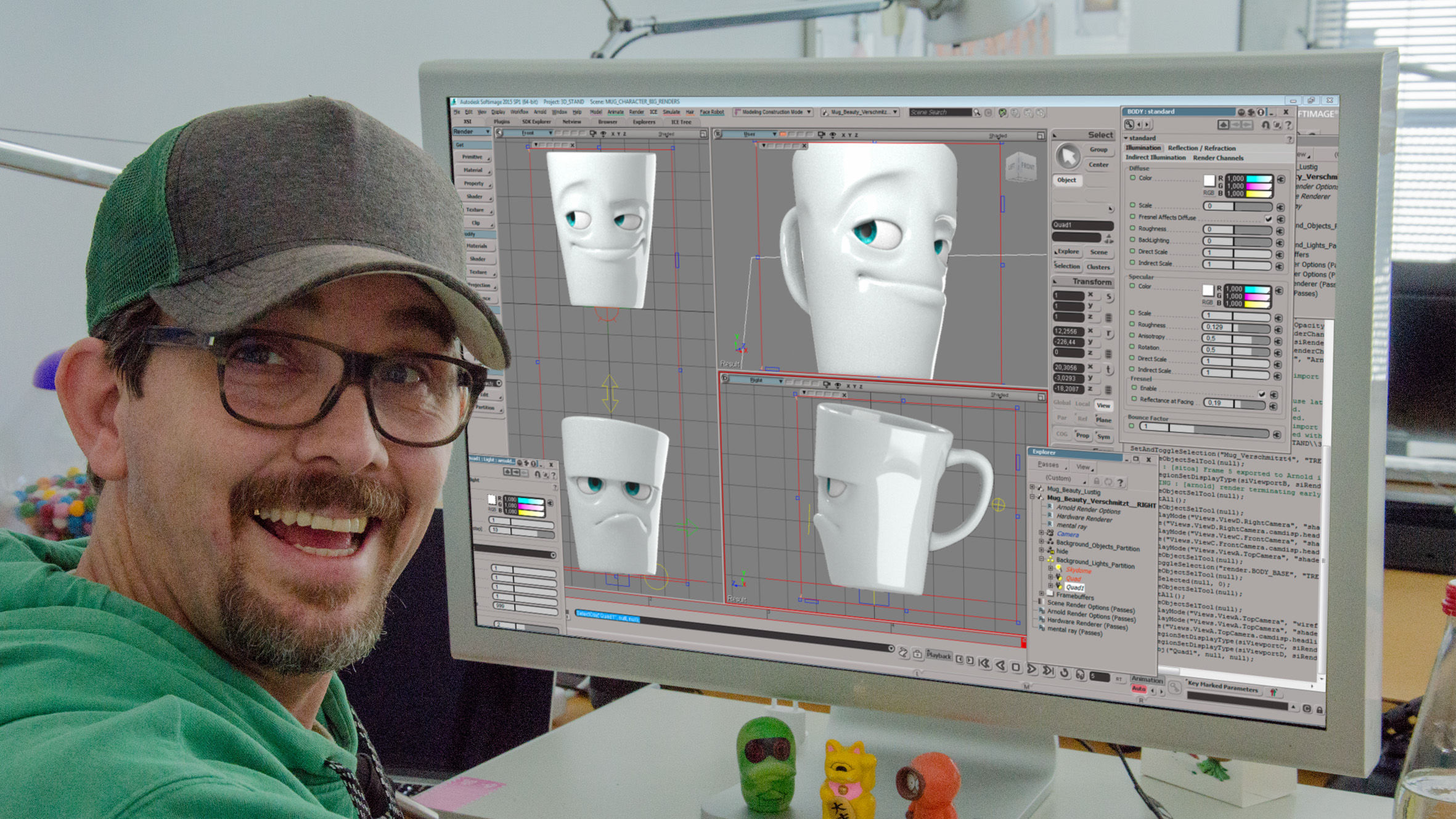 Als neuste Porzellan-Protagonisten rollen jetzt unsere Kaffeebecher – auf Neudeutsch „Mugs“ – aus der Porzellanmanufaktur. Erhältlich in 2 Stimmungslagen: GRUMMELIG und VERSCHMITZ mit praktischem Henkel erweitern die Mugs den Tassen-Kosmos um weitere sympathische Facetten.