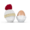 Eierbecher Mütze Chillirot/Elfenbein